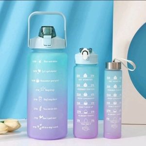 Set of 3 water bottles